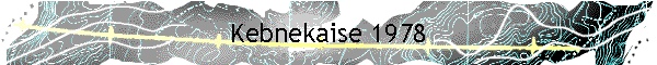 Kebnekaise 1978