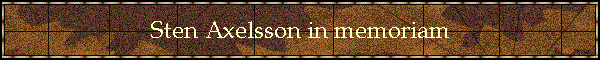 Sten Axelsson in memoriam
