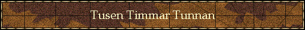 Tusen Timmar Tunnan